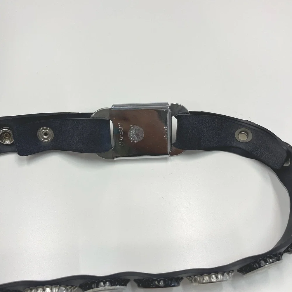 Harley Davidson Bottle Cap Leather Belt Seatbelt Buckle Black Biker RCF-67